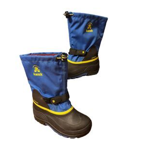Kamik size 7 snow boots women cold weather waterproof warm boots waldorf blue